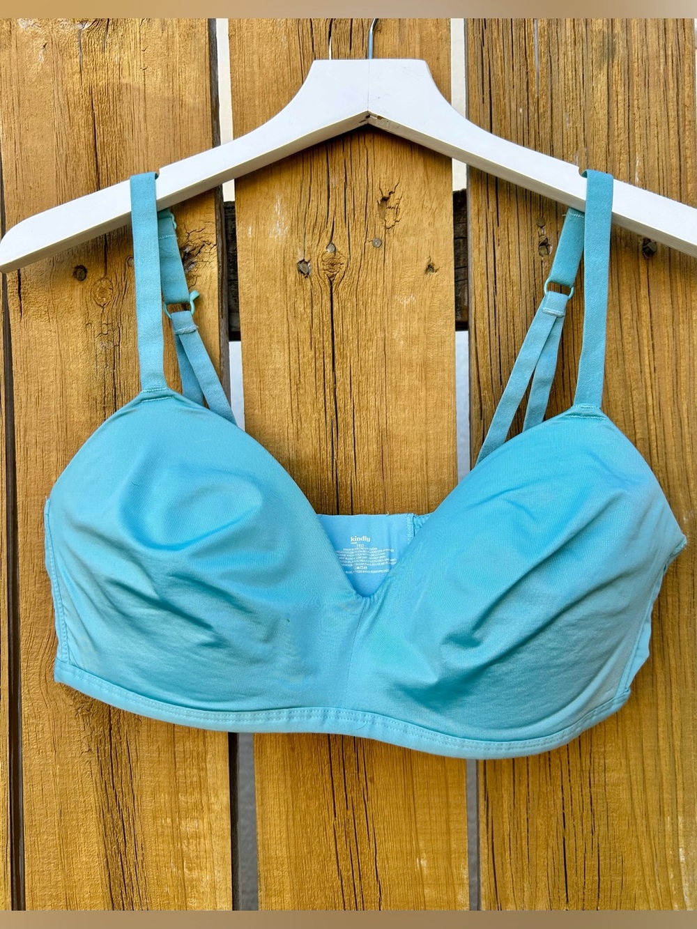 Kindly Yours Sustainable Turquois Wireless T-shirt Bra Soft Comfy.38D